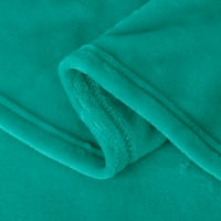 Pătură De Pat Din Lână Caldă Ușoară Pentru Toate Anotimpurile, Albastru, Rege