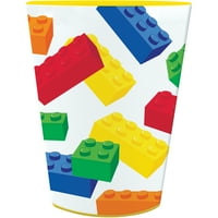 16oz blocuri de plastic colorat Cupa 1-count