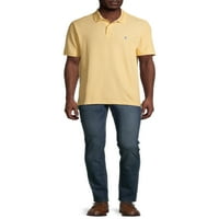 Bărbați avantaj performanță confort Stretch Solid tricou Polo