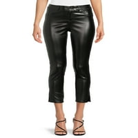 Joe B femei juniori Fau piele Skinny glezna Pant