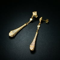 Peermont Barzel Vintage inspirat aur picătură cercei realizate cu elemente de Cristal Austriac de cristal