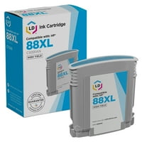 Înlocuiri remanufacturate pentru Hewlett Packard 88XL setul de cartușe cu randament ridicat include: C9396an hy Black, C9391an
