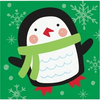 Creative Convertirea Penguin Crăciun Servetele 5 Hârtie Bauturi Servetele, Conta