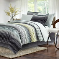 Strata Dark Charcoal 8-piece bed-in-Bag