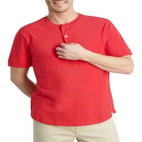 Tricou bărbătesc cu mânecă scurtă Coastland Wash Henley-mărimea XS-2X