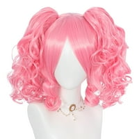Chilipiruri unice Peruci de păr uman pentru femei Lady 14 peruca cret roz cu capac peruca