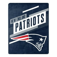 New England Patriots NFL mișcarea mătase Touch arunca pătură, 55 70