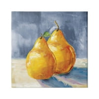 Stupell Industries Classic Yellow Pears Delicious Fruit Still Life Painting Gallery Wrapped Canvas Print Wall Art, Design de Carol
