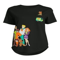Tricou grafic Scooby Doo pentru femei cu mâneci scurte, dimensiuni XS-XXXL