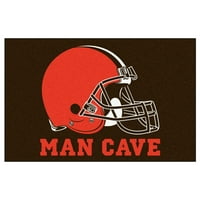 - Cleveland Browns Man Cave Starter covor 19x30