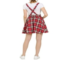 Chilipiruri unice femei Tartan Carouri Talie Elastic Skater suspensor Fusta