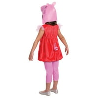 Deghizați costumul de Halloween pentru fete Peppa Pig Deluxe pentru copii mici, 2t