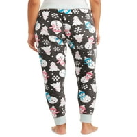 Sleep & Co pantaloni de Jogger de pluș pentru femei