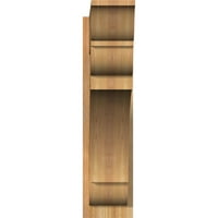 Ekena Millwork 8 W 32 D 32 H Olimpic Brut Tăiat Tradițional Outlooker, Western Red Cedar