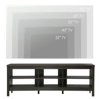 Suport tv pentru fermă pentru televizor cu Cubby pentru sufragerie, consolă TV din lemn pentru dormitor, negru