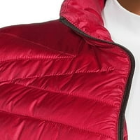 Big Chill femei Plus Dimensiune jos amestec Chevron matlasate Puffer Vest