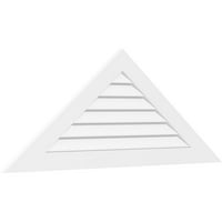 76W 25-3 8h montare pe suprafață triunghiulară PVC Gable Vent Pitch: funcțional, w 3-1 2W 1p cadru Standard