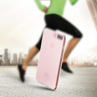 Apple iPhone Plus Plus caz, rezistent la zgârieturi, Transparent clar, Clambo Crystal seria Hybrid Bumper caz pentru Apple iPhone