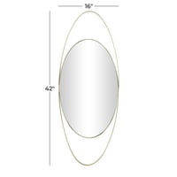 CosmoLiving de Cosmopolitan 16 42 oglindă de perete ovală de aur