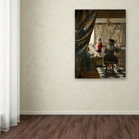 Marcă comercială Fine Art 'Vermeer-The Art Of Painting2' Canvas Art de Ed Wheeler