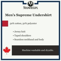 Stanfield bărbați înalt Suprem bumbac amestec echipajul-gât tricou tricou-Pack