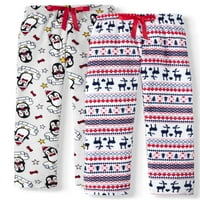 Sleep & Co pantaloni de dormit de pluș pentru femei, pachet 2