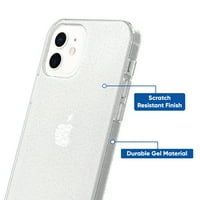 onn. Husă pentru telefon pentru iPhone iPhone Pro-sclipici argintiu