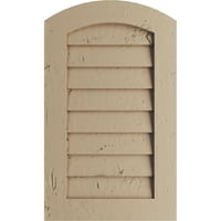 Ekena Millwork 22 W 12 H Timberthane Noduros Pin Arc Top Fau Lemn Non-Funcțional Gable Vent, Amorsate Tan