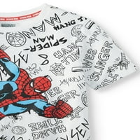 Marvel Spider-Man City Spidey Maneca Scurta Licențiat Tee