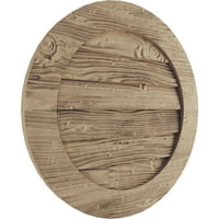 Ekena Millwork 24 W 24 H Timberthane Sablat Rotund Fau Lemn Non-Funcțional Gable Vent, Amorsate Tan