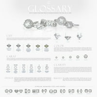 Carat T. W. diamant 14kt Aur Alb Solitaire inel de logodna, IGL certificate