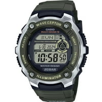 Casio bărbați Weveceptor World-Time ceas Digital, verde WV200R-3A
