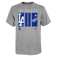 Tricou Gri Pentru Tineret Los Angeles Dodgers Logo