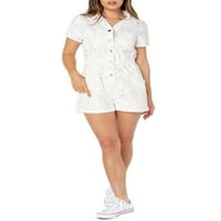 Celebritate Roz Junior femei scurte florale imprimare Boilersuit