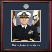 Patriot Frame ' s Coast Guard portret Petite Frame cu medalion de argint