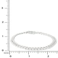 Brilliance Fin Bijuterii Sterling Argint Simulat Diamant Link Brățară, 7