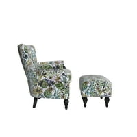 Homesvale Sansa scaun braț și Otoman, cremă Botanică