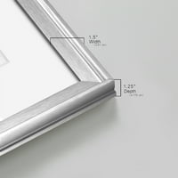 Wexford Home Dusky Gale i imprimare cu cadru Premium, 22,5 30,5 - gata de agățat, Argintiu