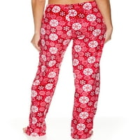 Pantaloni de Pijama pentru femei și femei Plus Size Plush Sleep, Dimensiuni S-3X