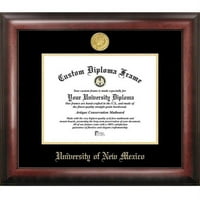 Universitatea din New Mexico 8.5 11 aur relief Diploma Cadru