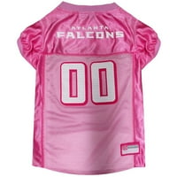 Animale de companie primul NFL Atlanta Falcons tricou roz pentru câini și pisici, tricouri de fotbal licențiate-mic