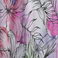 Designart 'Tropical Bright Mood IX' panou pentru perdele florale