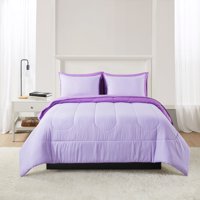 Mainstays Solid violet pat într-un sac fular Set cu foi, Twin Twin XL, Adult, Unisex