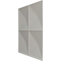 Ekena Millwork 5 8 W 5 8 h Richmond EnduraWall panou decorativ de perete 3D, argint metalic texturat