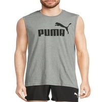PUMA Men ' s Essential nr. Logo Cat Fără mâneci musculare T-Shirt, până la dimensiunea 2XL