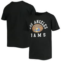 Tricou Negru De Fotbal Los Angeles Rams Pentru Tineri