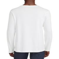 Tricou Tri-Blend cu mânecă lungă pentru bărbați și bărbați mari, cu mânecă lungă, până la dimensiunea 5XL