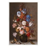 Stupell Industries natură moartă cu flori Balthasar van der AST pictură pictură Neîncadrată artă imprimată artă de perete, Design