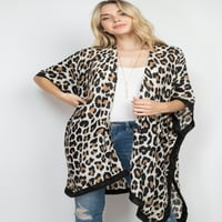 Riah moda Leopard imprimare Kimono-MS0071