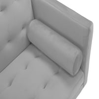 Canapea Extensibilă Futon În Stil European De 68,5, Canapea Extensibilă Modernă Cu Două Perne Pentru Living
